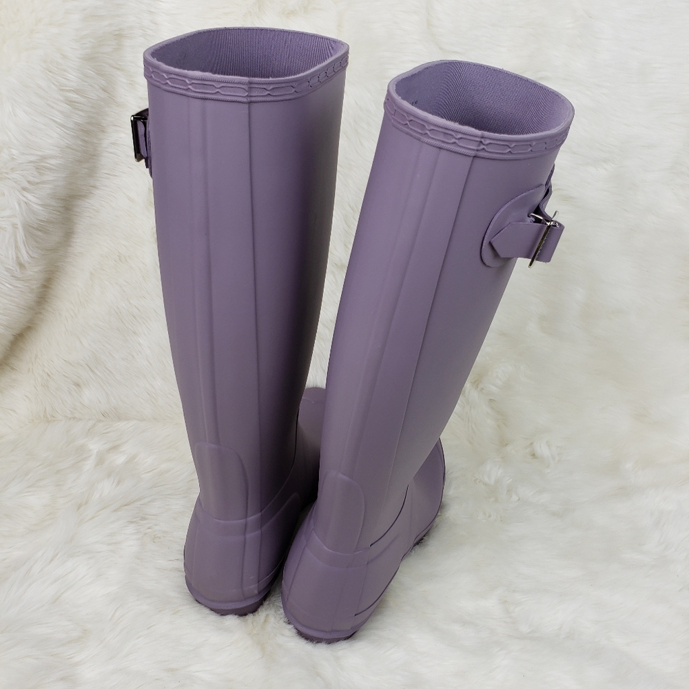 Hunter Original Tall Matte Thundercloud Rainboots - Picture 3 of 7